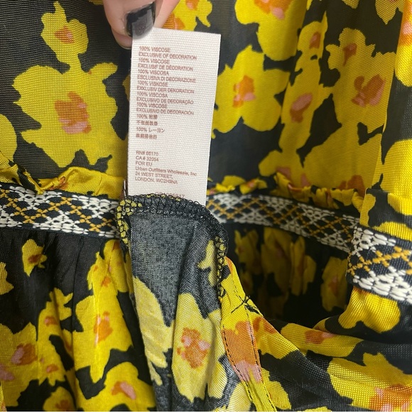 Free People NWT Love Letter Floral Tunic Boho Oversized Blouse Top Dress XS - Picture 14 of 16